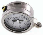 Chemie-Manometer senkrecht,,63mm, -1 bis 0 bar