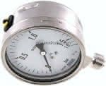 Chemie-Manometer senkrecht,,100mm, 0 - 1,6 bar