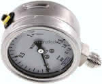 Chemie-Glycerin-Manometer,senkrecht, 63mm, 0 - 1,6 bar