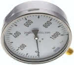 Manometer senkrecht (CrNi/Ms),,160mm, 0 - 1000 bar