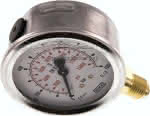 Glycerin-Manometer senkrecht (,CrNi/Ms), 63mm, 0 - 1000 bar