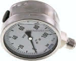 Chemie-Glycerin-Manometer,senkrecht,100mm, 0 - 100 bar