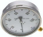 Manometer senkrecht (CrNi/Ms),,160mm, 0 - 100 bar