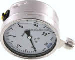 Chemie-Glycerin-Manometer,senkrecht,100mm, 0 - 10 bar