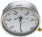 Manometer senkrecht (CrNi/Ms), 160mm, 0 - 1 bar