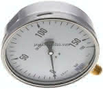 Manometer senkrecht (CrNi/Ms),,160mm, 0 - 160 bar