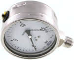 Chemie-Manometer senkrecht,,100mm, 0 - 16 bar