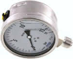 Chemie-Glycerin-Manometer,senkrecht,100mm, 0 - 16 bar
