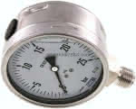 Chemie-Glycerin-Manometer,senkrecht,100mm, 0 - 25 bar