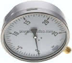 Manometer senkrecht (CrNi/Ms),,160mm, 0 - 25 bar