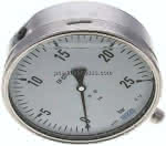 Chemie-Glycerin-Manometer,senkrecht,160mm, 0 - 25 bar