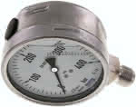 Chemie-Glycerin-Manometer,senkrecht,100mm, 0 - 400 bar