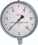 Chemie-Glycerin-Manometer,senkrecht,160mm, 0 - 400 bar