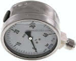 Chemie-Glycerin-Manometer,senkrecht,100mm, 0 - 40 bar