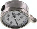 Chemie-Glycerin-Manometer,senkrecht,100mm, 0 - 600 bar