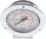 Einbaumanometer (CrNi/Ms),,Frontring, 63mm, 0 - 0,6 bar