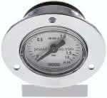 Einbaumanometer (CrNi/Ms),,Frontring, 40mm, 0 - 1,6 bar