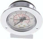 Einbaumanometer (CrNi/Ms),,Frontring, 50mm, 0 - 100 bar