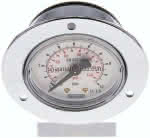 Einbaumanometer (CrNi/Ms),,Frontring, 50mm, 0 - 10 bar