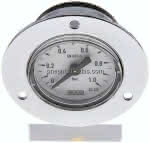 Einbaumanometer (CrNi/Ms),,Frontring, 40mm, 0 - 1 bar