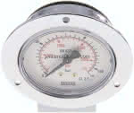 Einbaumanometer (CrNi/Ms),,Frontring, 63mm, 0 - 160 bar