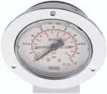 Einbaumanometer (CrNi/Ms),,Frontring, 63mm, 0 - 1 bar