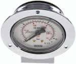 Einbaumanometer (CrNi/Ms),,Frontring, 63mm, 0 - 16 bar