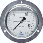 Glycerin-Einbaumanometer,,Frontring, 100mm, 0 - 2,5 bar