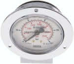 Einbaumanometer (CrNi/Ms),,Frontring, 63mm, 0 - 250 bar