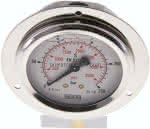 Glycerin-Einbaumanometer,,Frontring, 63mm, 0 - 250 bar