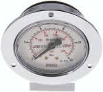 Einbaumanometer (CrNi/Ms),,Frontring, 63mm, 0 - 25 bar
