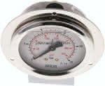 Glycerin-Einbaumanometer,,Frontring, 63mm, 0 - 25 bar