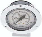 Einbaumanometer (CrNi/Ms),,Frontring, 63mm, 0 - 315 bar