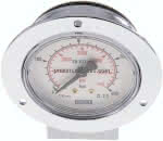 Einbaumanometer (CrNi/Ms),,Frontring, 63mm, 0 - 400 bar