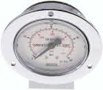 Einbaumanometer (CrNi/Ms),,Frontring, 63mm, 0 - 40 bar
