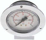 Einbaumanometer (CrNi/Ms),,Frontring, 63mm, 0 - 4 bar