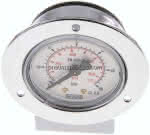 Einbaumanometer (CrNi/Ms),,Frontring, 50mm, 0 - 60 bar