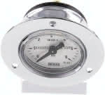 Einbaumanometer (CrNi/Ms),,Frontring, 40mm, 0 - 6 bar