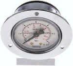 Einbaumanometer (CrNi/Ms),,Frontring, 50mm, 0 - 6 bar