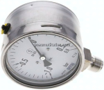 Sicherheits-Manometer senk- recht, 100mm, -1 bis 0,6 bar