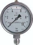 Gly.-Sicherheits-Manometer,senkrecht,100mm, -1 bis 1,5 ba