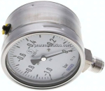Sicherheits-Manometer senk- recht, 100mm, -1 bis 0 bar