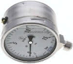 Gly.-Sicherheits-Manometer,senkrecht,100mm, -1 bis 15 bar