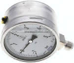 Gly.-Sicherheits-Manometer,senkrecht,100mm, -1 bis 5 bar