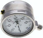 Sicherheits-Manometer senk- recht, 100mm, 0 - 0,6 bar