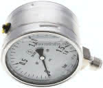 Gly.-Sicherheits-Manometer,senkrecht,100mm, 0 - 1,6 bar