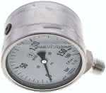 Gly.-Sicherheits-Manometer,senkrecht,100mm, 0 - 160 bar