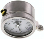 Sicherheits-Manometer senk- recht, 63mm, 0 - 1 bar
