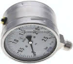 Gly.-Sicherheits-Manometer,senkrecht,100mm, 0 - 2,5 bar