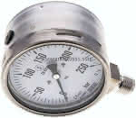 Sicherheits-Manometer senk- recht, 100mm, 0 - 250 bar